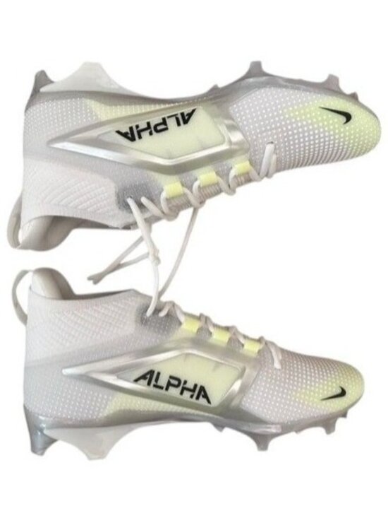 Nike Alpha Menace 4 Elite Football Cleat White/Black FD7036-100 Men\'s 9.5 NEW main image 9